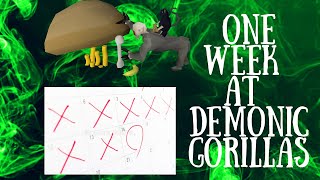 Loot From 1 Week At Demonic Gorillas! (OSRS)