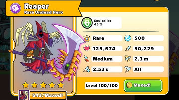 Tower Conquest Level 100 Gameplay | Reaper Level 100