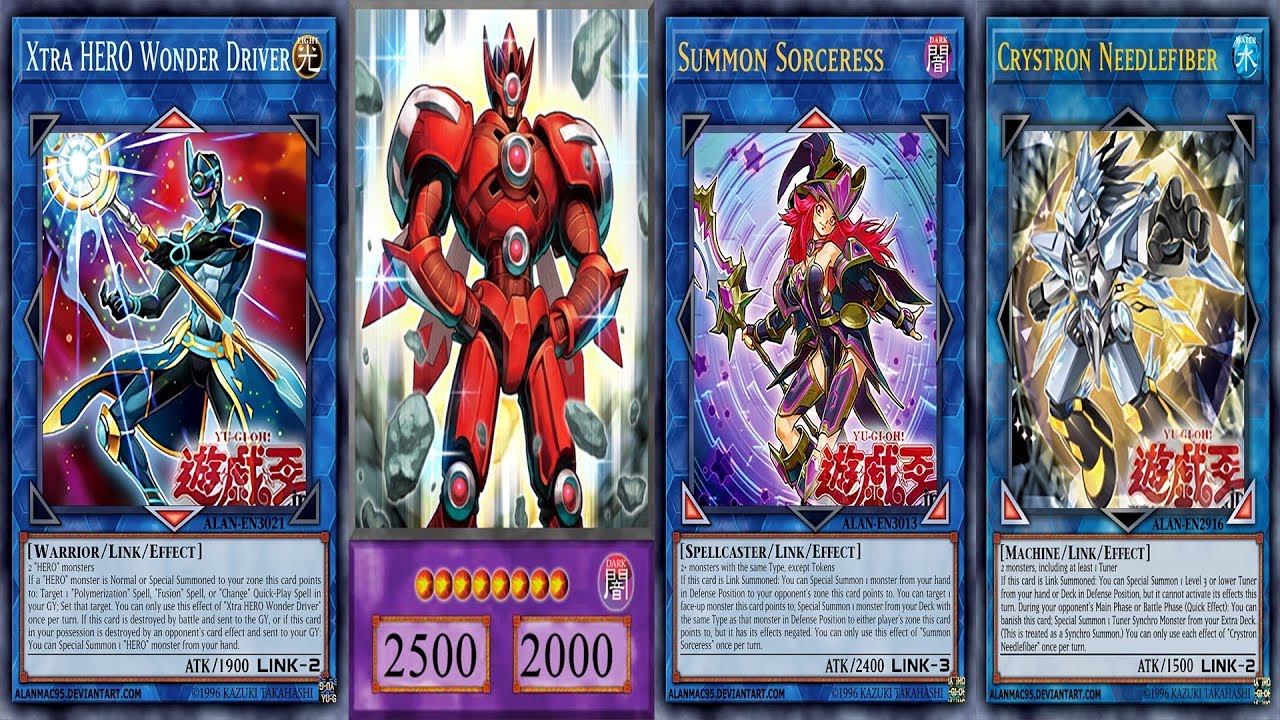 YGOPRO Links Xtra HERO Wonder Driver Deck Vision HERO Trinity