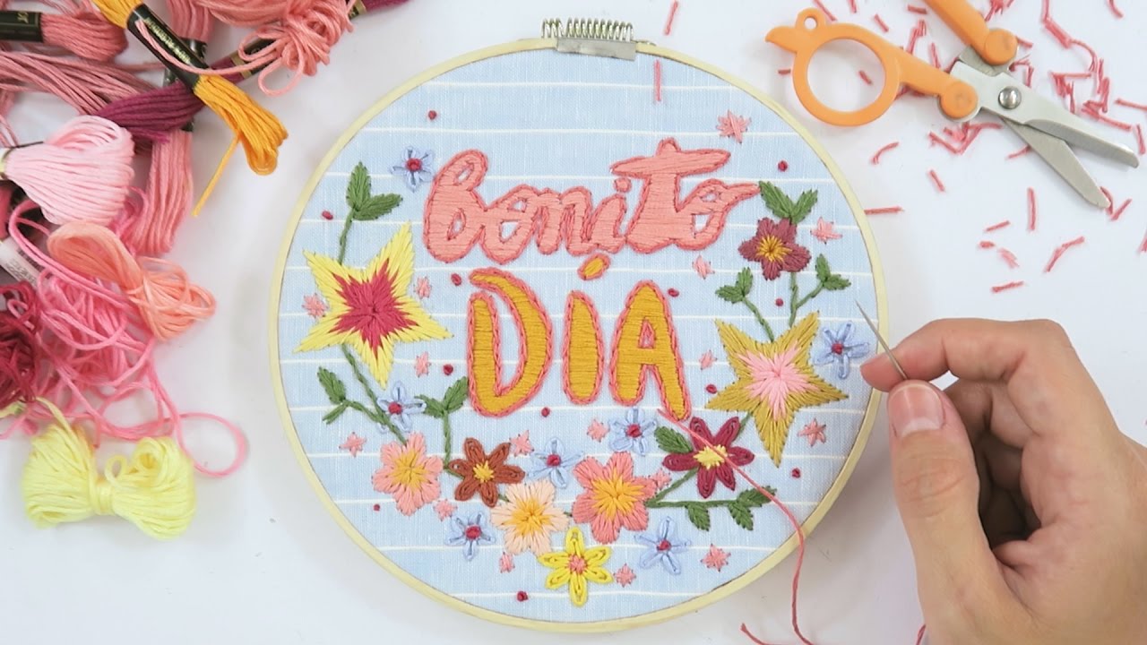 FLORES BORDADAS - IDEAS PARA BORDAR