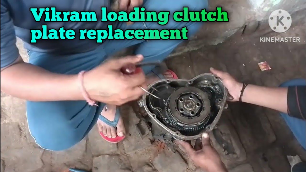 Vikram loading auto clutch plate change,,,How to vikram auto clutch plate change