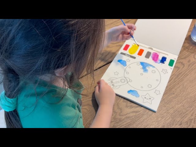 LIKYMO Washable Finger Painting Book For Kids – Mess-Free Water Magic Colouring Activity