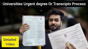 Universities Urgent Degree process| Affilated/ Universities urgent degree| DMC PROCESS GCUF Degree