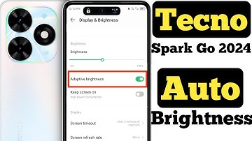 How to on auto brightness on Tecno Spark Go 2024 || Tecno Spark Go 2024 auto brightness ||