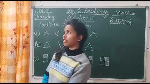 Class 2,Maths ch- 13( Patterns), Jan.7th