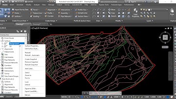 Cut&Fill ( between Existing and Design Level ) #2018#civil3d