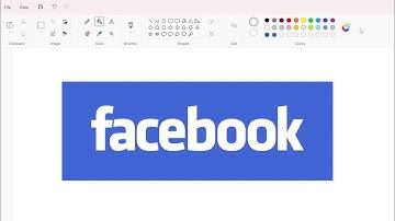 How to draw the Facebook logo using MS Paint | How to draw on your computer