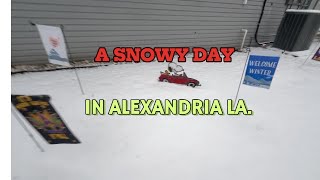 A SNOW DAY IN ALEXANDRIA LA. 01-21-2025