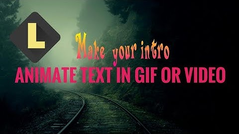 Animate text in GIF or video |LEGEND APP| Make your intro |editing tutorial|