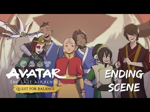 Ending Scene Credits Avatar The Last Airbender Quest For Balance 
