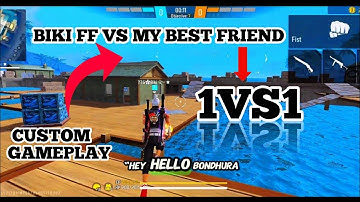 Biki FF vs Friend Custom 1v1 | OP Headshot Gameplay