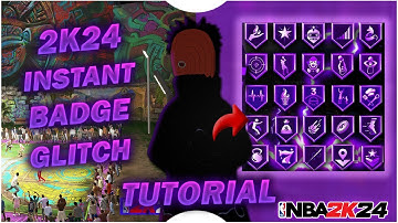 NBA 2K24 INSTANT MAXED BADGES WITHOUT PLAYING PARK OR MYCAREER! 2K24 BADGE GLITCH!