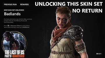 How to Unlock Badlands Abby Skin Set in TLOU 2 Remastered (No Return) (4k 60fps)