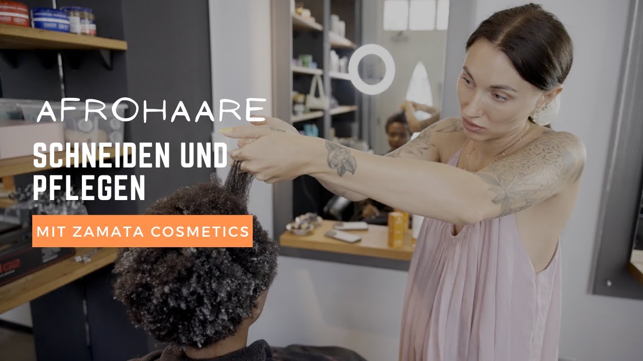 Afrohaare pflegen & schneiden mit natürlichen Produkten von ZAMATA Cosmetics.