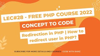 Redirection in PHP | How to redirect user in PHP - Lec#28