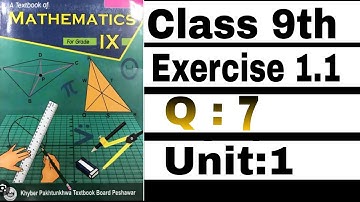 Class 9th Maths Exercise 1.1 unit 1 |KPK Board|2025|Matrices