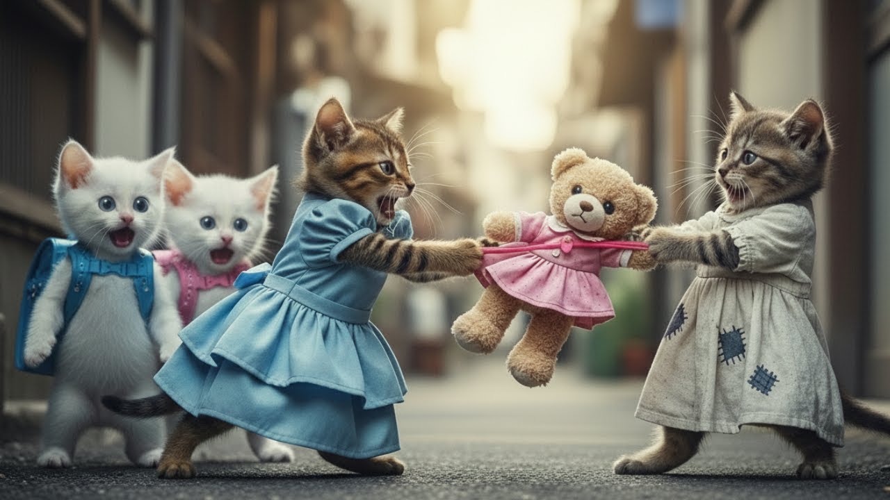 Broken Teddy Bear, Unbroken Hearts 💔🐾 From Pain to Warmth — Poor Kittens’ Rescue❤️ Mama Cat Story