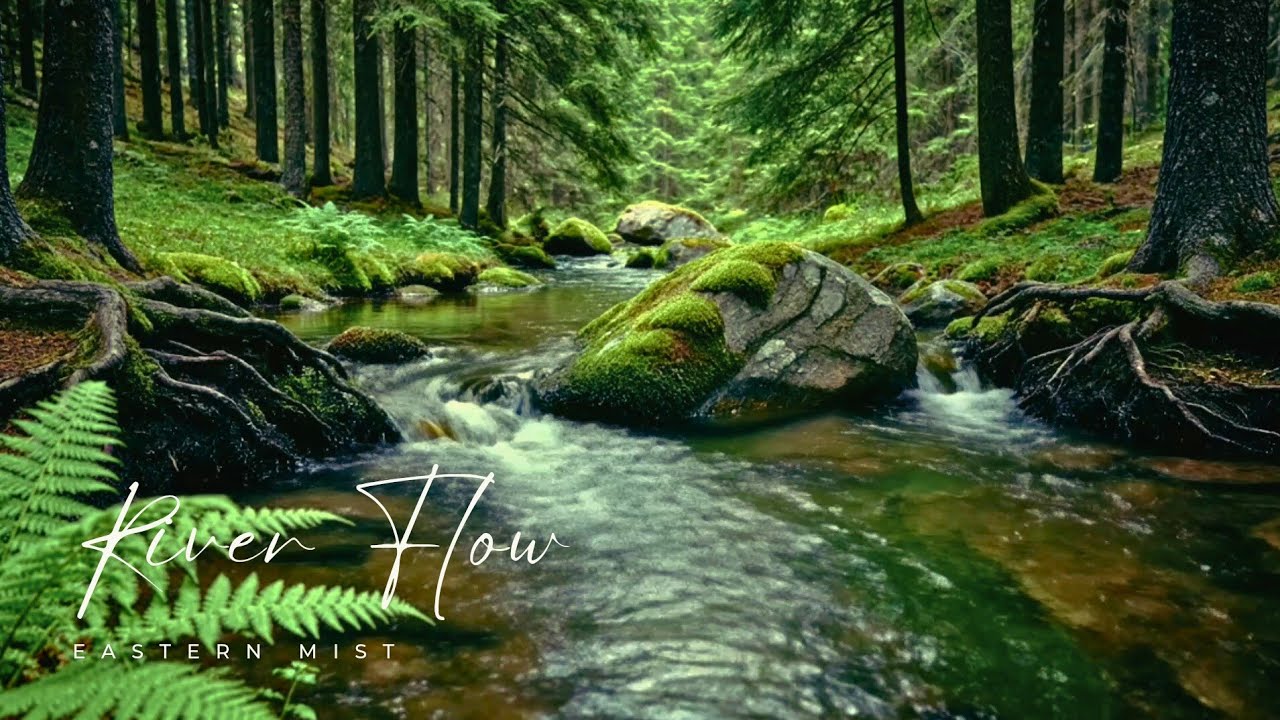 Soothing Water Stream in Forest | Nature Ambience No Music (2 Hours)