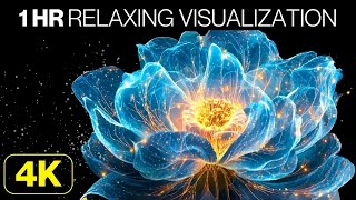 1 Hour 4K Visualization Loop with Calming Music for Relaxation + Creativity | Neural Bloom
