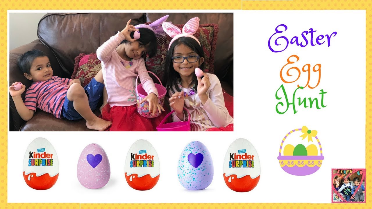 Easter Egg Hunt at home for kids | Kinder surprise eggs | Hatchimals eggs