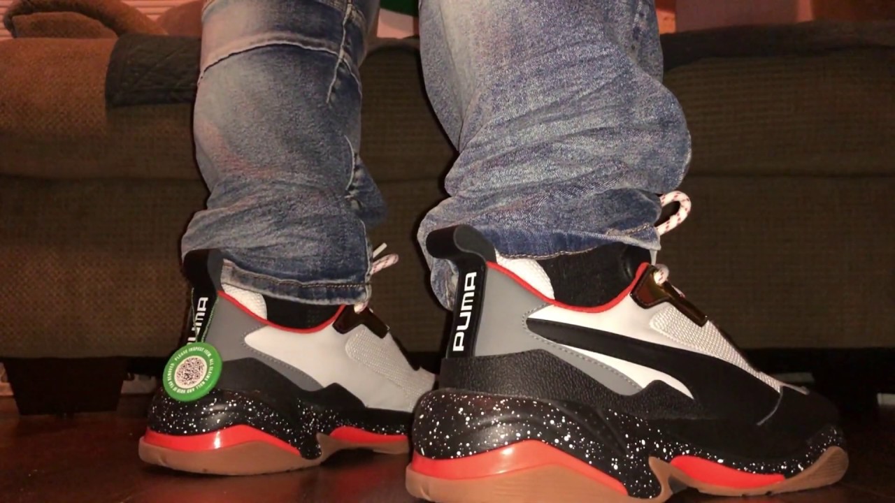 puma thunder spectra on feet