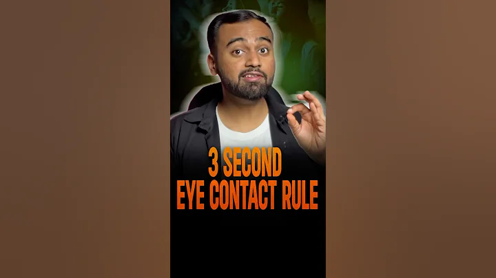 Struggle with eye contact during presentations? Try the 3-Second Rule! 👀✨| #shorts #TIPS #Look3s