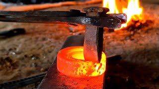 Old bearing | Process of making knife from bearing _Blacksmith