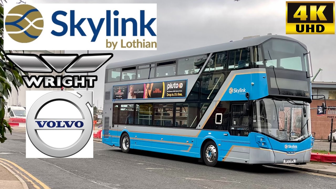 [Lothian: Skylink 200 Ocean Terminal to Edinburgh Airport] Wright Gemini3 Volvo B5TL (510/SF17VPL)