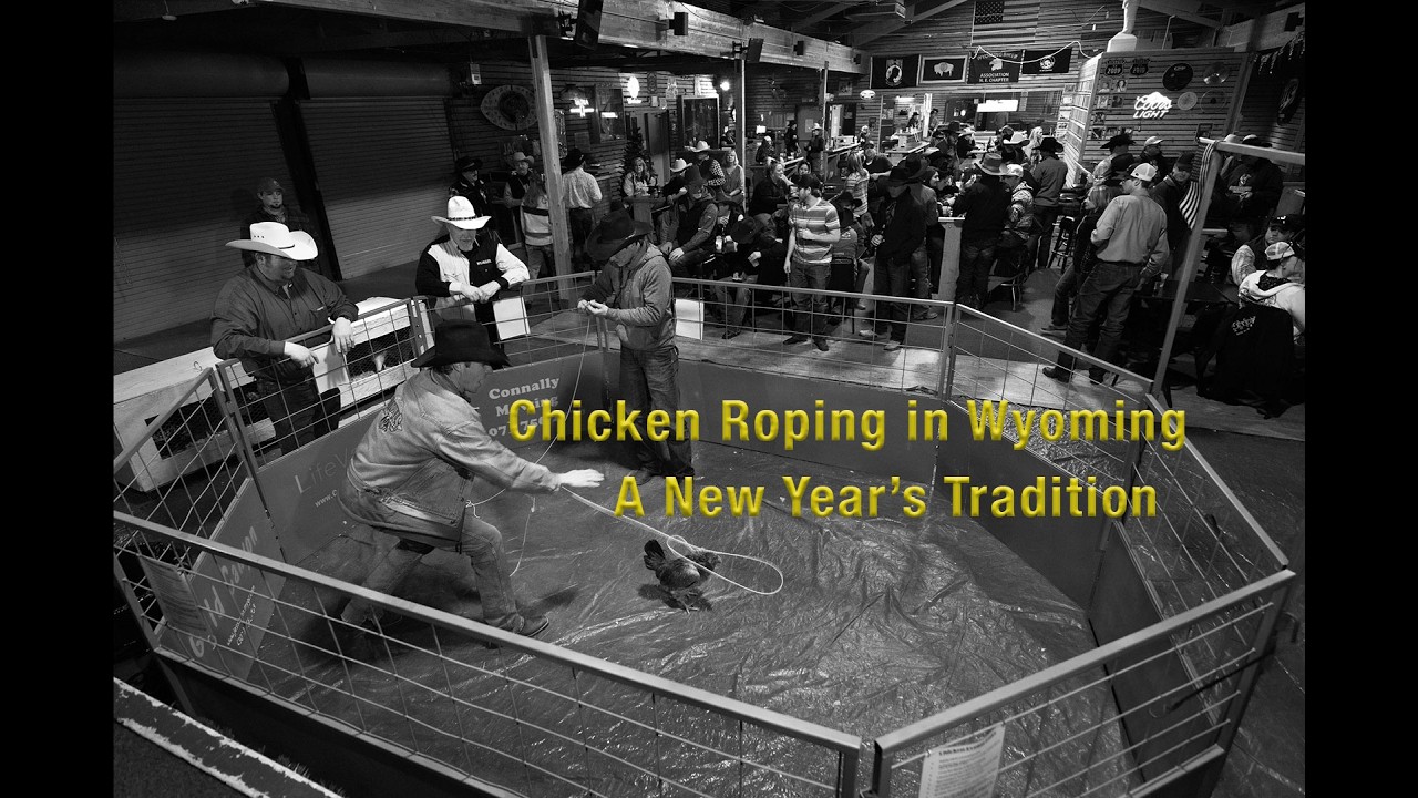Chicken Roping Chicken Roping in Wyoming: A Wild New Year’s Tradition - YouTube