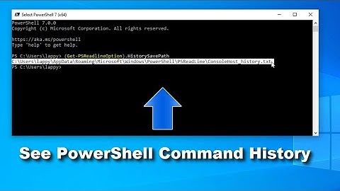 How to See PowerShell Command History on Windows 10 PC