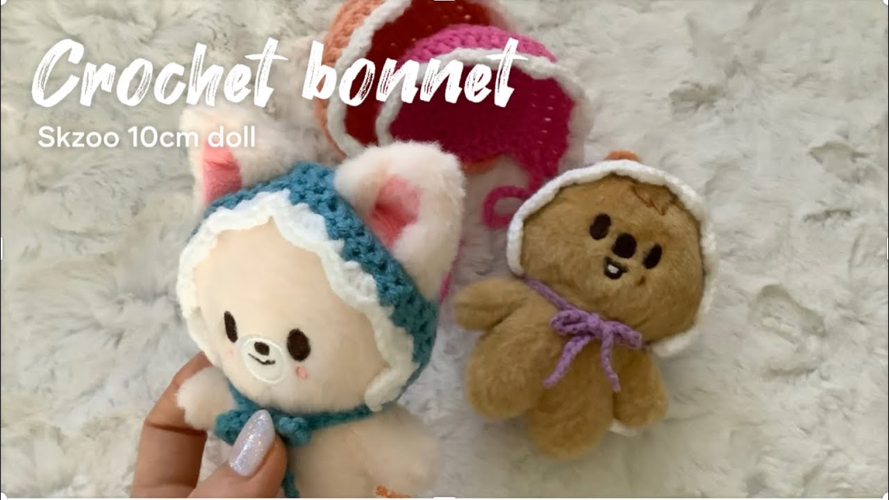 스키주 한쿼카 폭시니 보넷 만들기 / skzoo doll crochet bonnet
