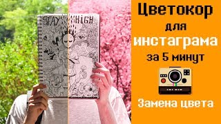 📷Photoshop урок. Цветокоррекция. Замена цвета для инстаграм за 5 минут 📷Photoshop урок. Цветокоррекция. Замена цвета для инстаграм за 5 минут