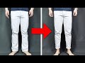 HOW TO TAPER PANTS Without Sewing Machine | Simple DIY Pants Taper