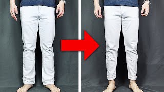 HOW TO TAPER PANTS Without Sewing Machine | Simple DIY Pants Taper