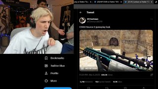 xQc reacts to CSGO Source 2 Gameplay Leak