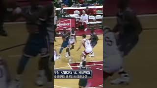Patrick Ewing Highlights - 1991 New York Knicks vs Atlanta Hawks