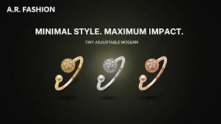 Minimal Ring Collection ✨ Gold Silver Rose Gold | A.R. FASHION