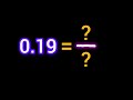 Express 0 19 In The Form Of P Q Convert 0 19 To Fraction Math Tutorial For Students In USA Express 0 19 In The Form Of P Q Convert 0 19 To Fraction Math Tutorial For Students In USA