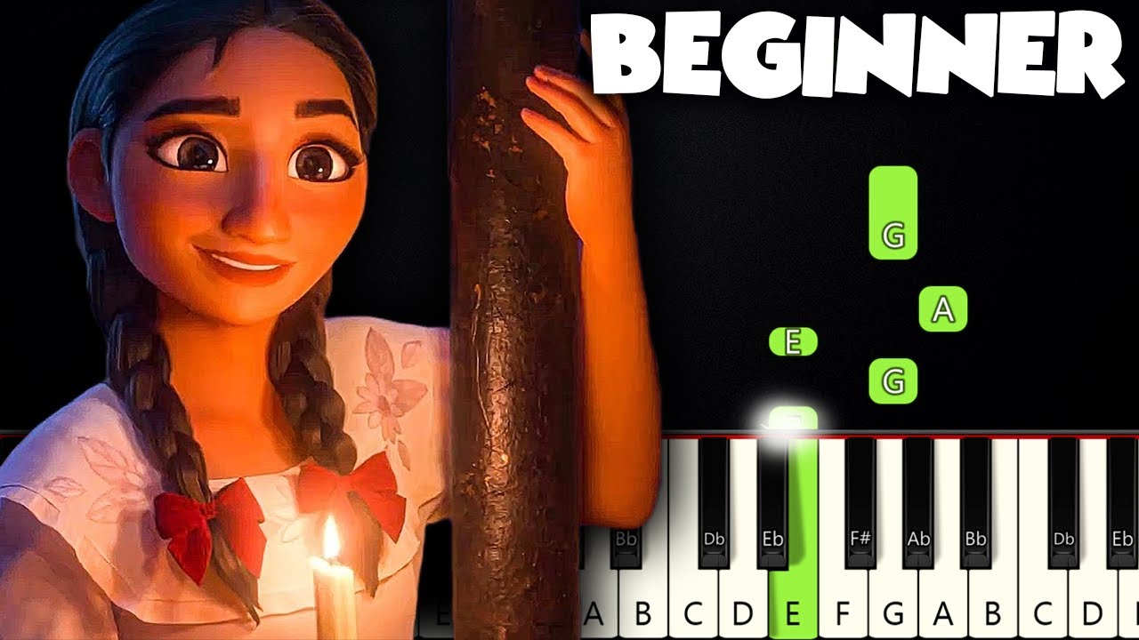 Dos Oruguitas - Encanto | BEGINNER PIANO TUTORIAL + SHEET MUSIC By Betacustic