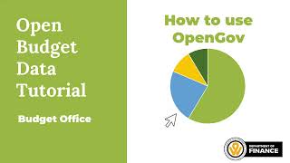 Open Budget Data Tutorial How To Use Opengov