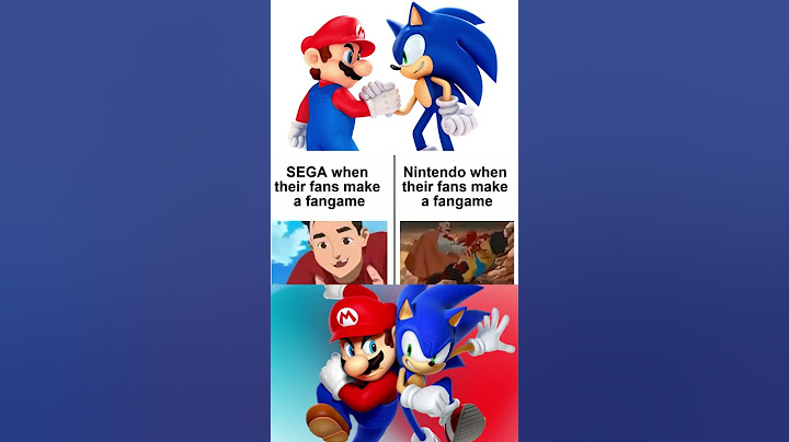 SEGA seeing fans make fangame compared to Nintendo  #sonic #mario #youtubeshorts  #nintendo #sega