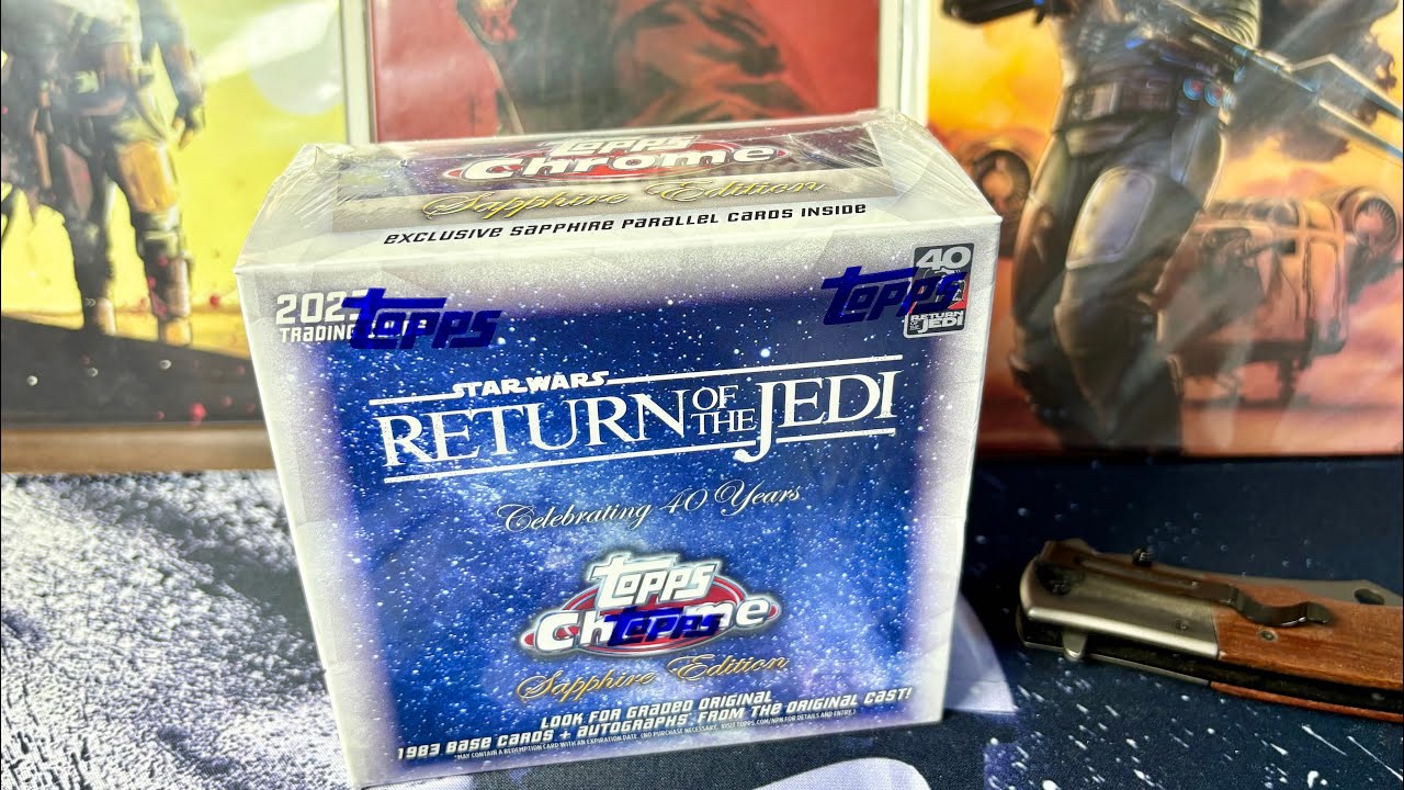 👀😱 2023 Topps Chrome Sapphire Star Wars Return of the Jedi Hobby Box Opening!