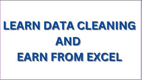 Clean Data & Earn Money Through Excel | Data Cleaning For Researchers