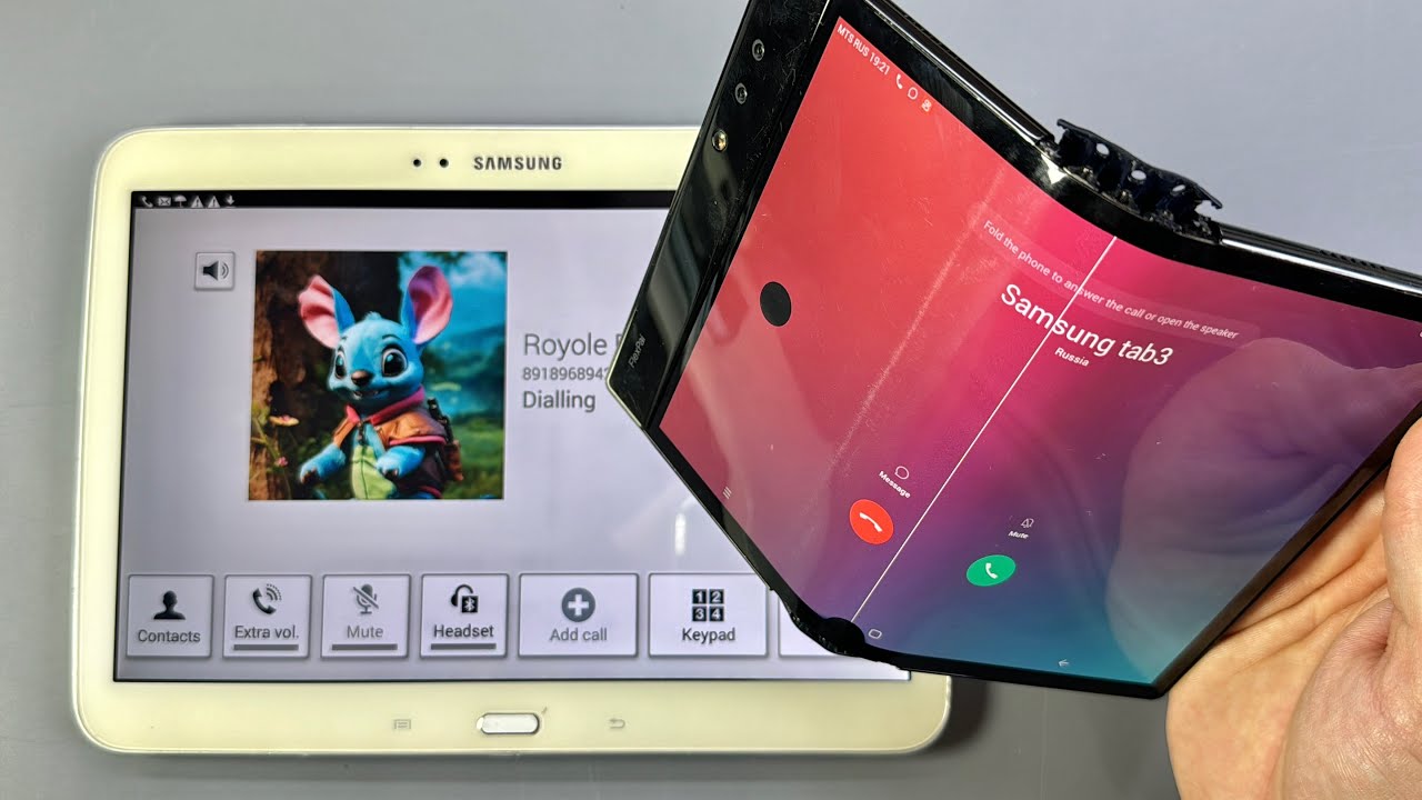 Tablet Incomig Calling Royole + Samsung Tablet incoming Call - YouTube