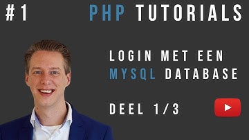 #1 PHP Login met MySQL database (MD5) [Nederlands/Dutch] (Deel 1/3)