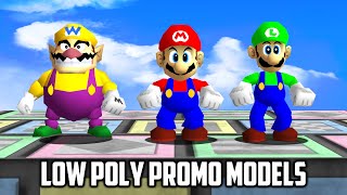 Super Mario 64 Pc Port - Low Poly Promo Models V2