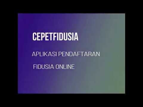 CepetFidusia Input Pendaftaran Fidusia Online