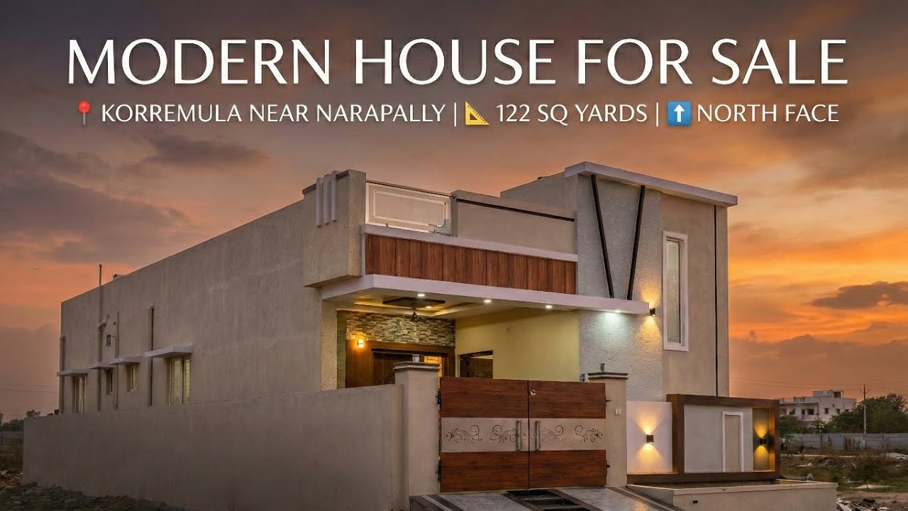 AFFORDABLE 2BHK HOUSE FOR SALE IN KORREMULA NEAR TO NARAPALLY | 122 SQ YARDS |HMDA VENTURE 