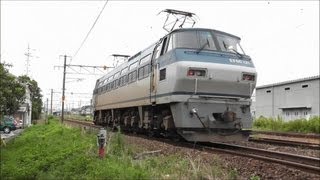 JR貨物 EF66 126号機 単機回送 玖波～大野浦 2012.8