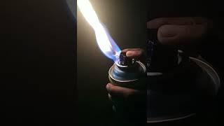 fire from empty spray paint